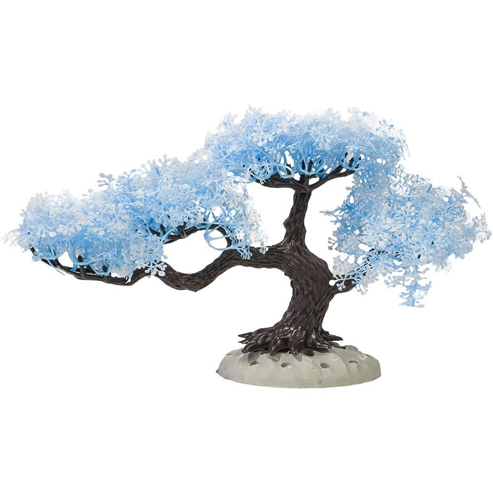 Luxylei Blue Artificial Aquarium Plants, Fish Tank Decorations, Cherry Blossom Aquarium Fish Tank Simulation Aquatic Aquarium Tank Accessories