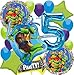 Anagram Licensed Birthday Balloons, Large TMNT Teenage Mutant Ninja Mayhem Turtles Theme Collection, Party Accessory, Multicolor, 5th Birthday