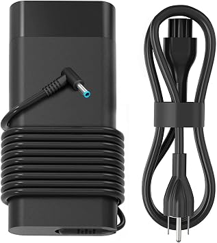 135W Laptop Charger AC Adapter Compatible with HP Spectre x360, OMEN Pavilion Gaming 15 17 ec0013dx 15-ec0751ms L15534-001 TPN-DA11 TPN-CA13 Power Supply Cord