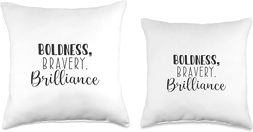 Miniatura 3 de Gym, Hustle and Success Motivational Gifts Boldness, Bravery, Brilliance-Gym, Hustle, Success Throw Pillow, 16x16, Multicolor