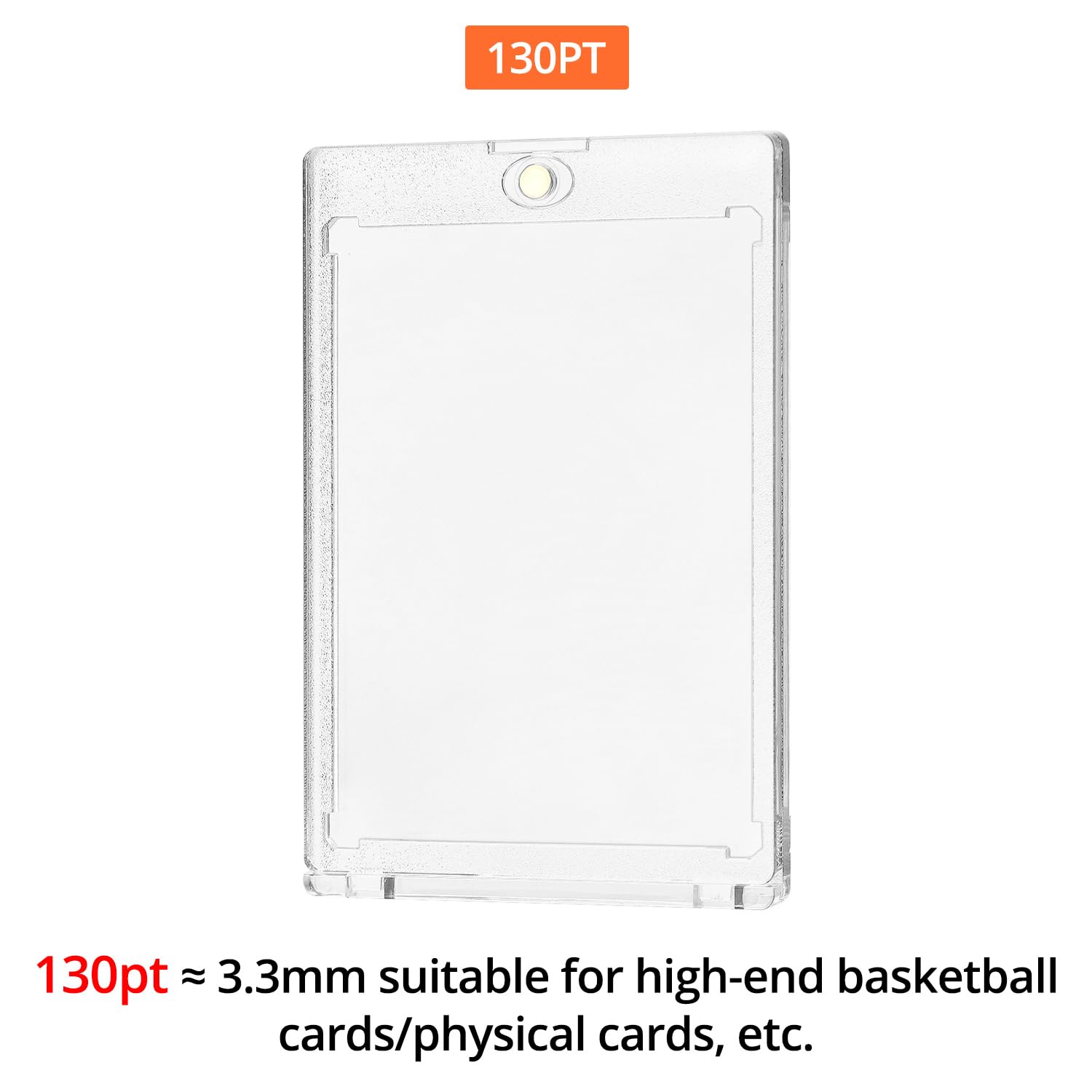 Pack De 10 Fundas Magnéticas Para Cartas De 130PT | Acrílico Con Protección UV | Ideales Para Tarjetas Deportivas Y Naipes