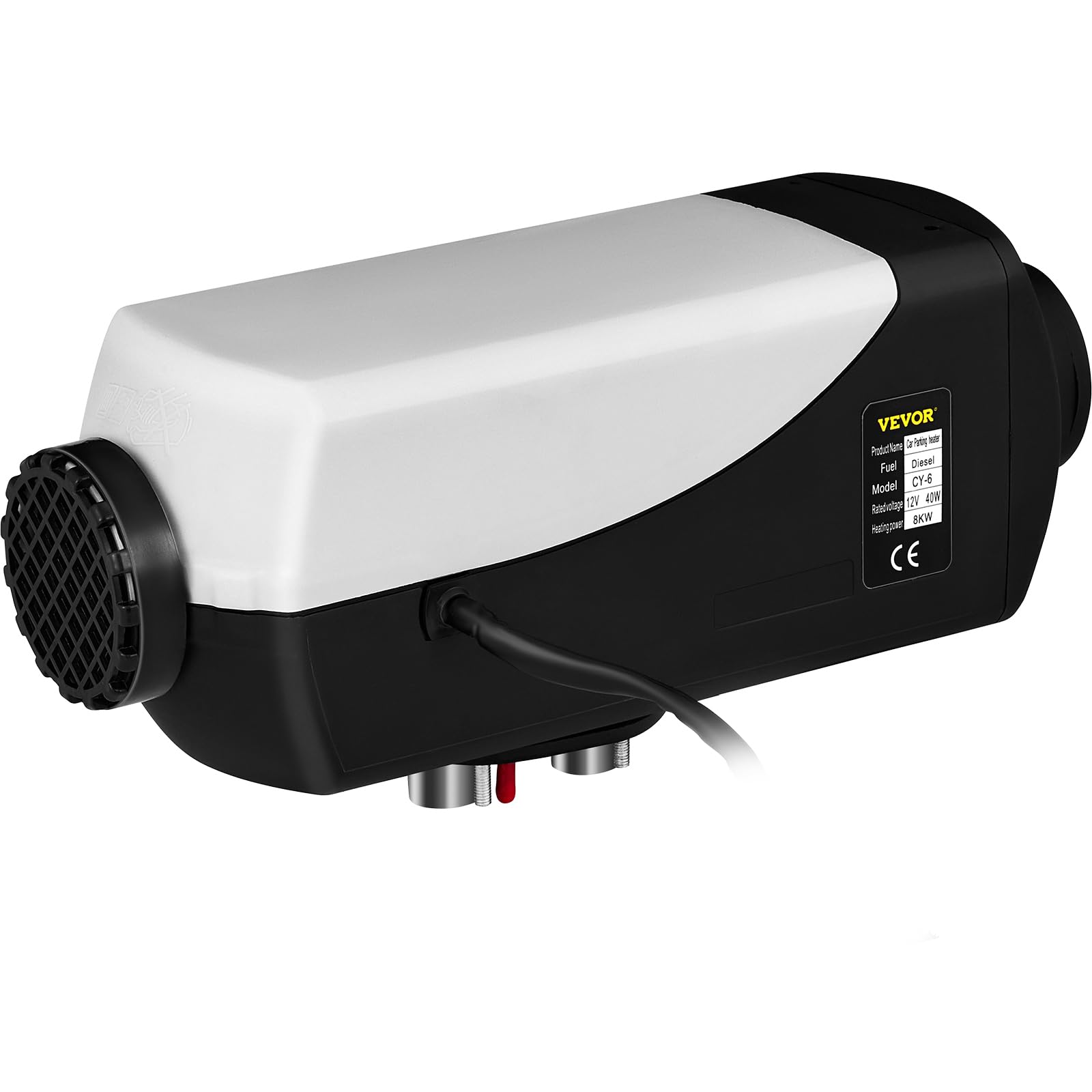 VEVOR Calentador de Aire Diesel 12 V 8 KW Calentador de Combustible Calefacción Estacionaria Diesel Calentador Coche Diesel con Interruptor LCD - 40 °C ~ + 40 °C con Un Kit de Montaje Completo