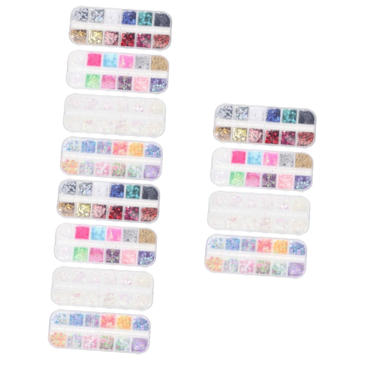 Healeved Glitzernde Schmetterlings-nageldesigns Boxen Nail Art Pailletten Für Diy Maniküre Geeignet Für Zuhause Und Nagelstudios Einfach Anzuwenden Für Natürliche Sowie Künstliche