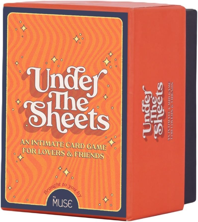 MYMUSE Under The Sheets Naughty Card Game for Couples & Lovers, Perfect for Date Nights, Romantic and Playful Gifts - 150 Cards with 5 Exciting Categories, All Ages
