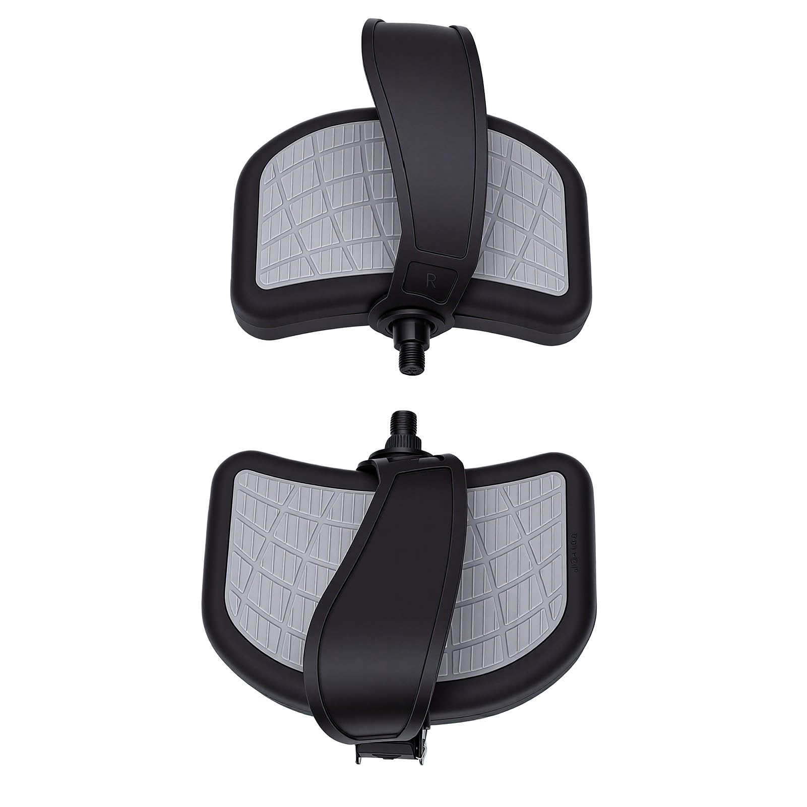 Cocoarm Pedal Ajustable para Bicicleta Estática, Pedales de Bicicleta Estática de PVC PP con Correa Ajustable y Superficie Texturizada Antideslizante, Paquete de 2 para Usuarios de Ciclismo en