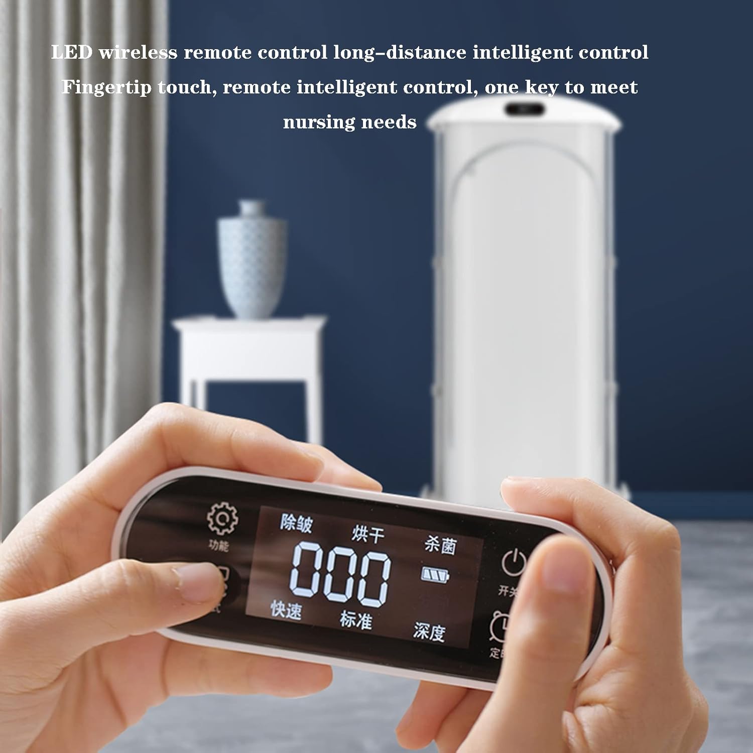 Clothes Vertical Steam Iron for Clothes, Automatic Laundry Steam Drying Integrated Care Machine, Portable Foldable Garment Steamer, Save Space and Time Clothes Dryer