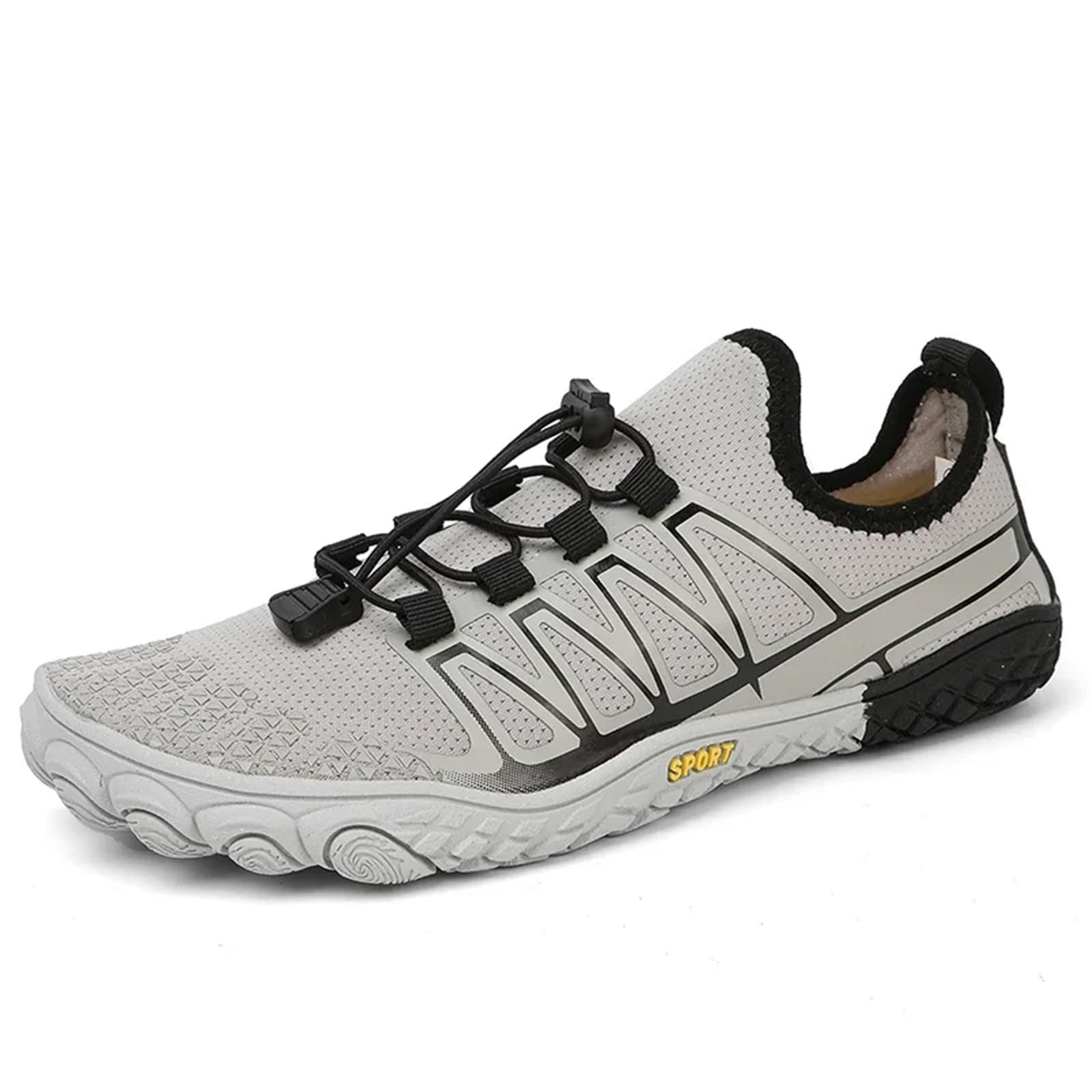 Zapatos de Playa for Hombre y Mujer, Descalzos, for natación en el Agua, Fitness y Entrenamiento, for Verano, for vadear al Aire Libre, Talla Grande(Gray,41)