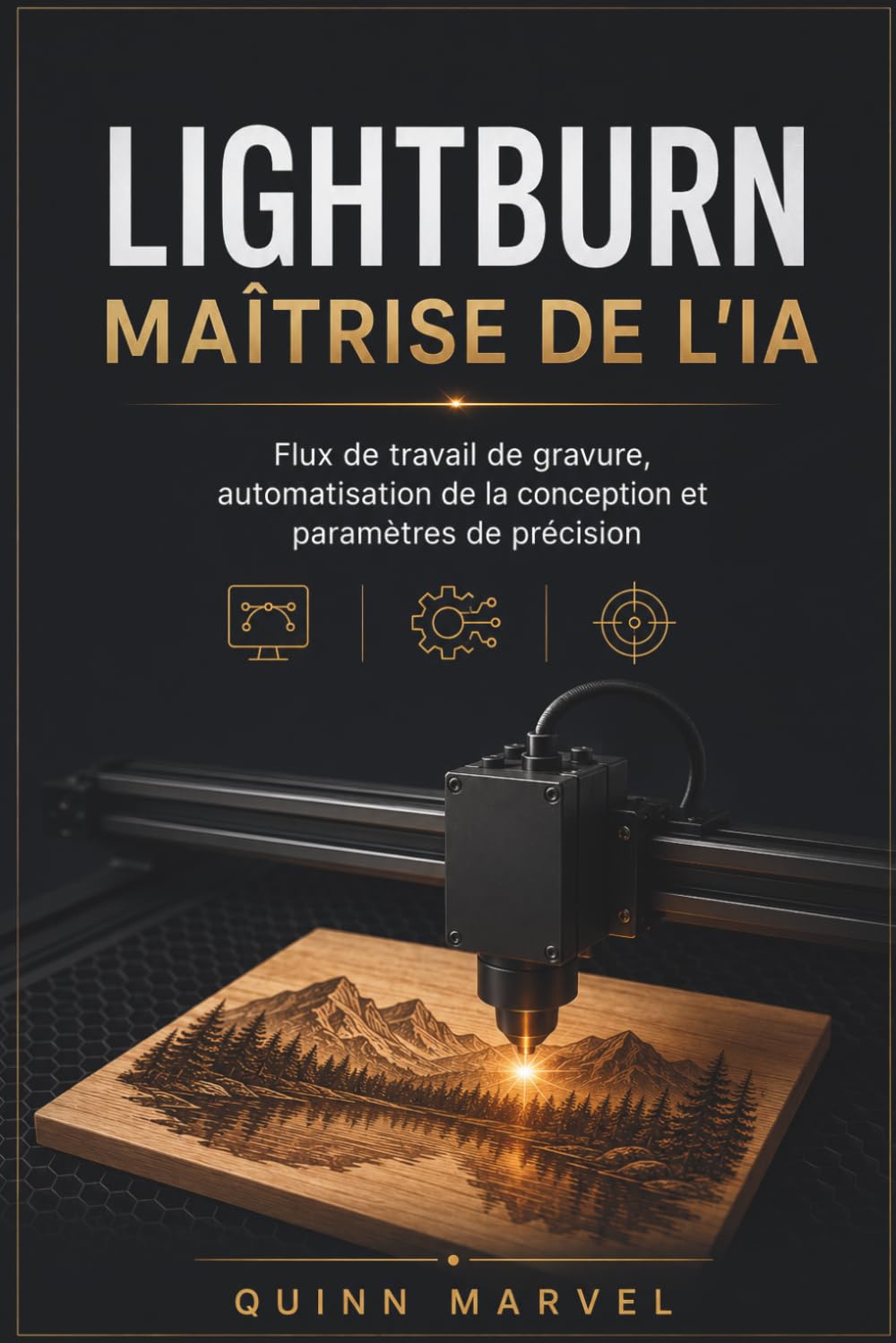 LIGHTBURN MAÎTRISE DE L'IA: Flux de travail de gravure, automatisation de la conception et paramètres de précision