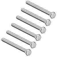 Vista 8 de uxcell M8x16mm Tornillos hexagonales 304 Perno de tornillo hexagonal de acero inoxidable 6pcs
