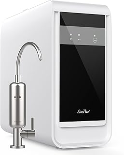 SimPure Q3-600A Reverse Osmosis System with Remineralization, 600 GPD Under Sink RO Water Filtration with ALK Faucet, 8 Stage Tankless RO Water Filter, PH+, Acid-Base Balance, NSF/ANSI 58 Certified