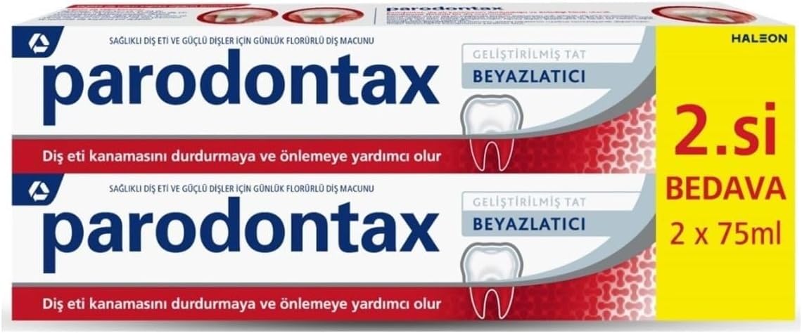 Parodontax Diş Eti Bakımı Beyazlatıcı Diş Macunu 75 ml x 2 Adet