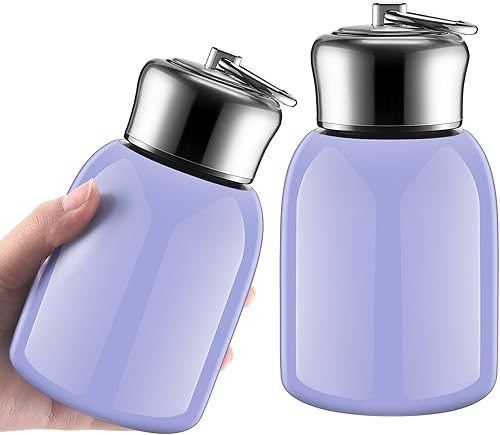 Miniatura 13 de Mifoci 1 Pieza Botellas de Agua Mini de 10oz Botellas de Acero Inoxidable delgadas Aisladas Térmicas para Bebidas Calientes y Frías, Botella Térmica