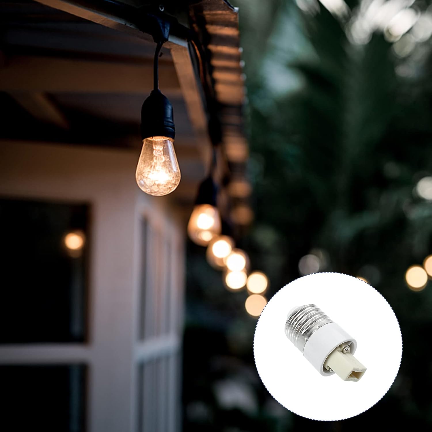 TEHAUX E27 to G9 Lamp Base Adapter Converter Pc Material Light Socket Adapter for Led Bulb Conversion Compact Size 2.24X1.06X1.06 Inch Safe and Practical 6-Pack for Home Office Lighting