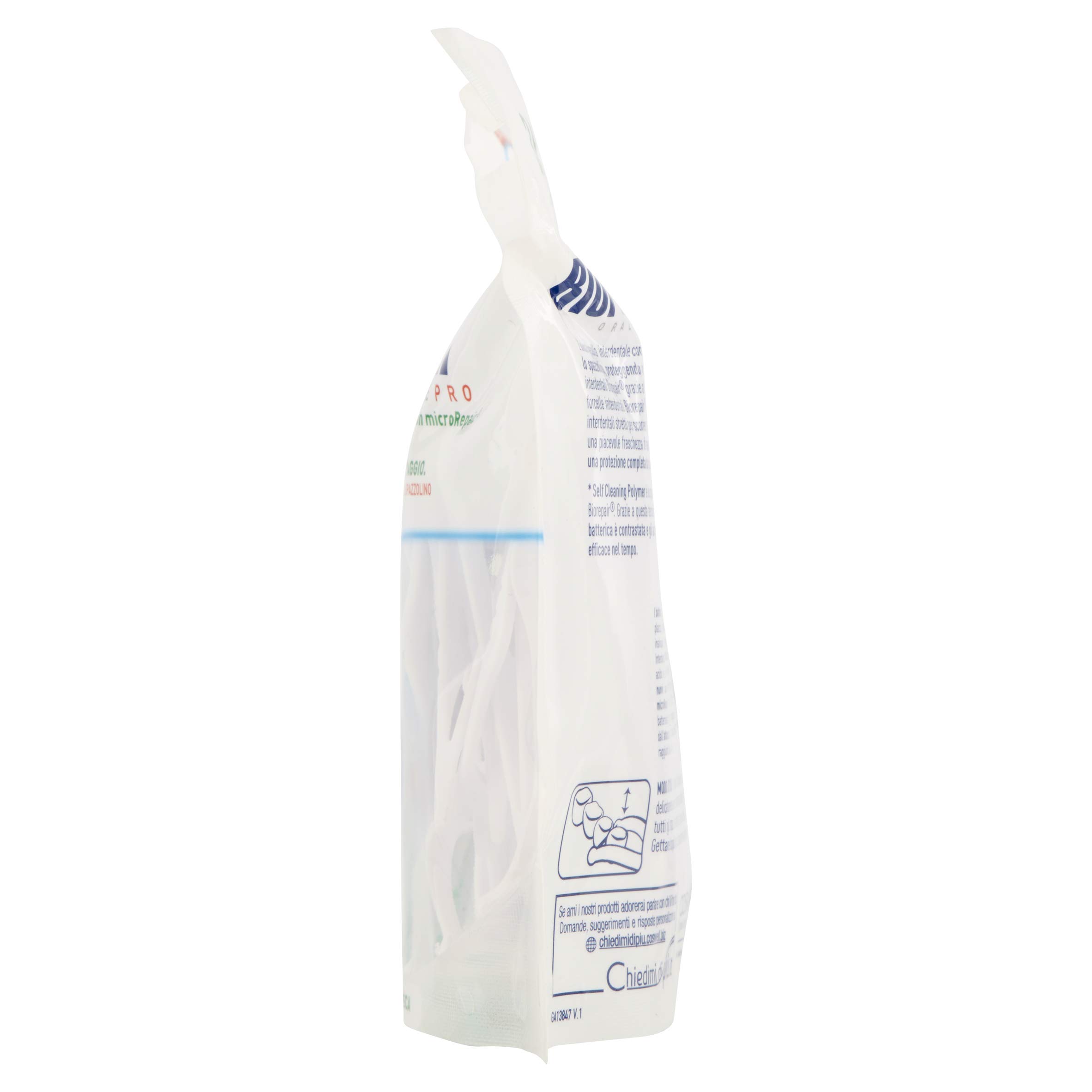 Biorepair, Forcelle Interdentali Monouso Con Microrepair® per Spazi Regolari e Stretti, per Igiene Orale, Ripara-Smalto, Aroma Menta Fresca, Pacco da 6 x 36 Pezzi