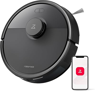 roborock Q7 L5 Robot Vacuum and Mop Combo, 8,000Pa Suction, Upgraded from Q5 Pro, Dual Anti-Tangle System, LiDAR Navigation, Multi-Level Mapping, Self-Charging Robotic Vacuum Cleaner, Black