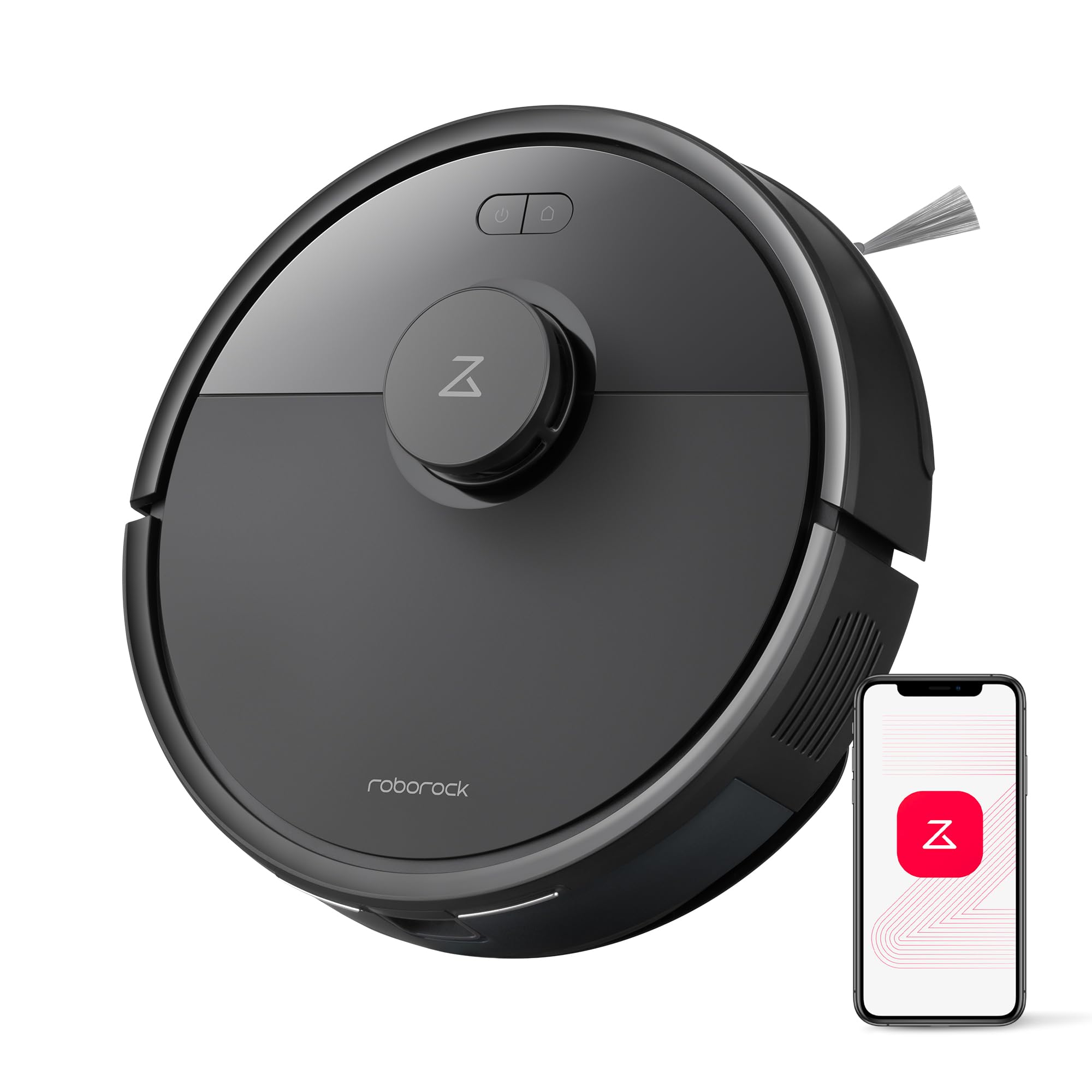 roborock q7 l5 robot vacuum and mop combo 8000pa suction upgraded from q5 pro dual anti-tangle system lidar navigation multi-level mapping self-charging robotic vacuum cleaner black