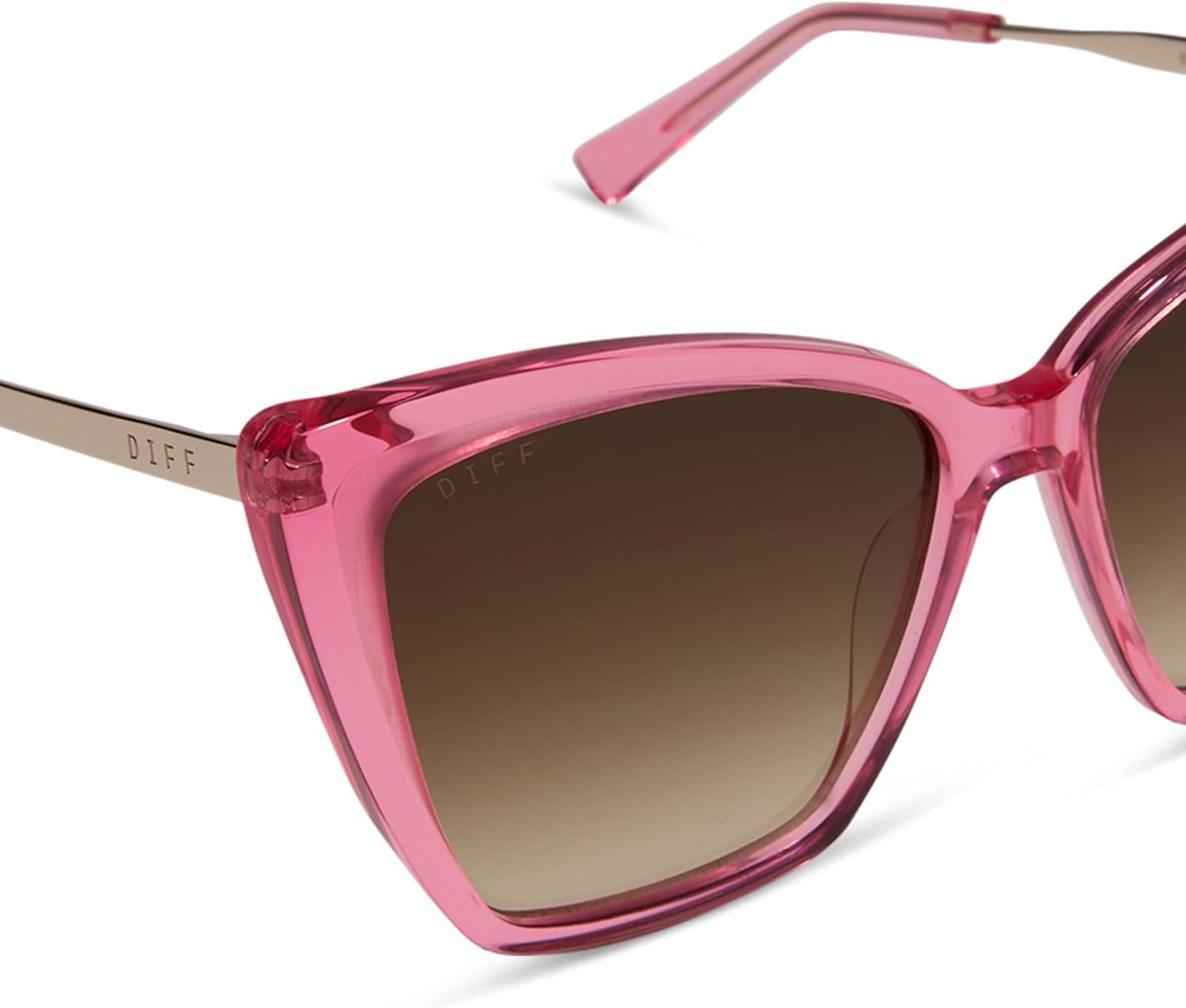 DIFF Becky II Designer Oversized Cat Eye Sunglasses for Women UV400 Gradient Lens - Image 6