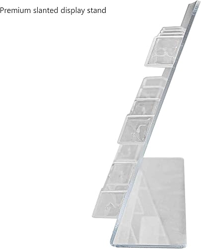 Miniatura 5 de Marketing Holders Soporte para tarjetas de visita para tarjetas de contacto y citas de 3.5 x 2 pulgadas, acrílico transparente, parte trasera