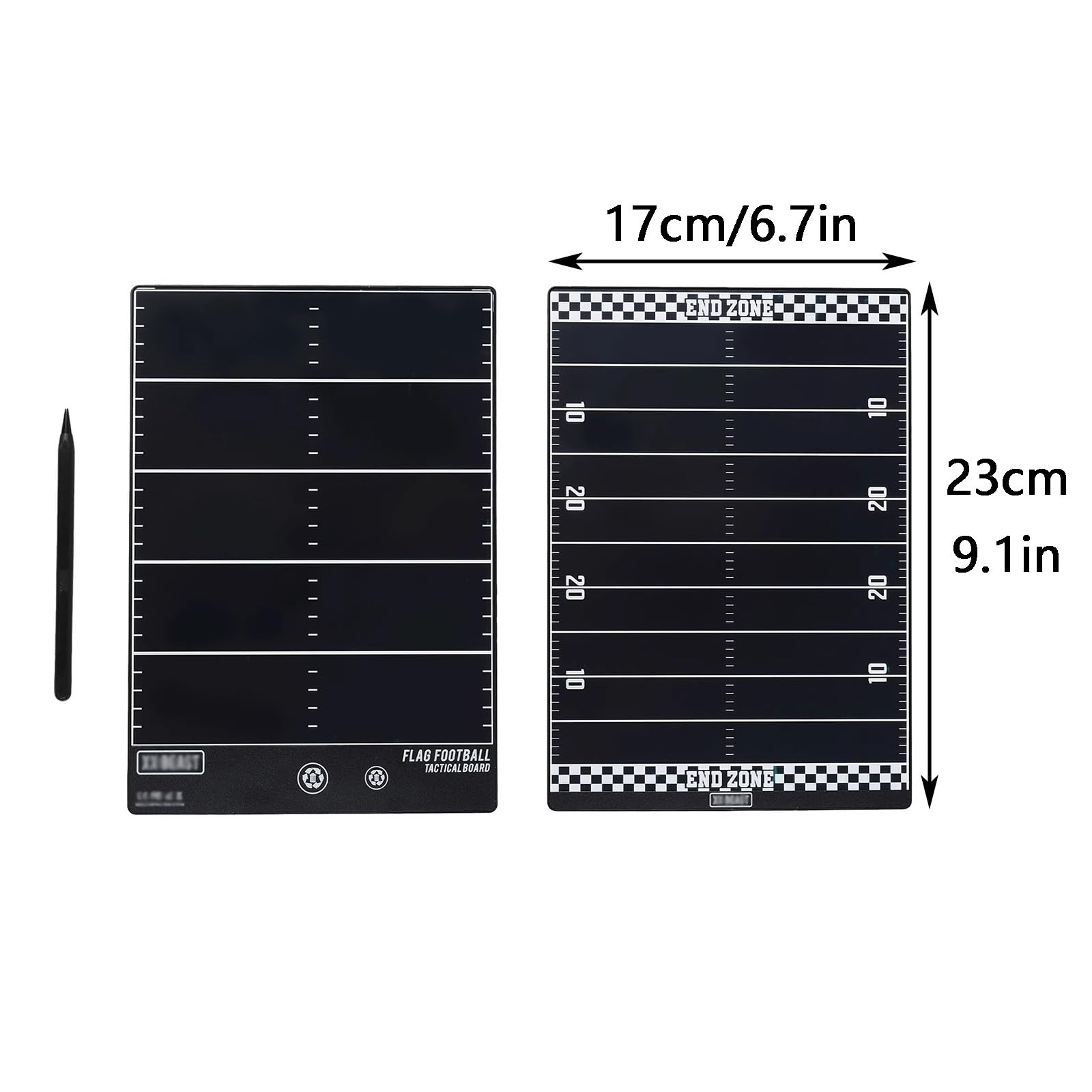 Pizarra táctica LCD para fútbol Bandera, Pizarra electrónica para Entrenamiento, con bolígrafo de inducción, Delgada y portátil, para Entrenamiento en Equipo.