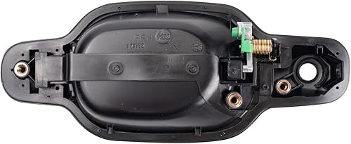 Miniatura 300 de TRQ Manija de la puerta exterior trasera izquierda del lado del conductor negra compatible con Honda Civic 2001-2005