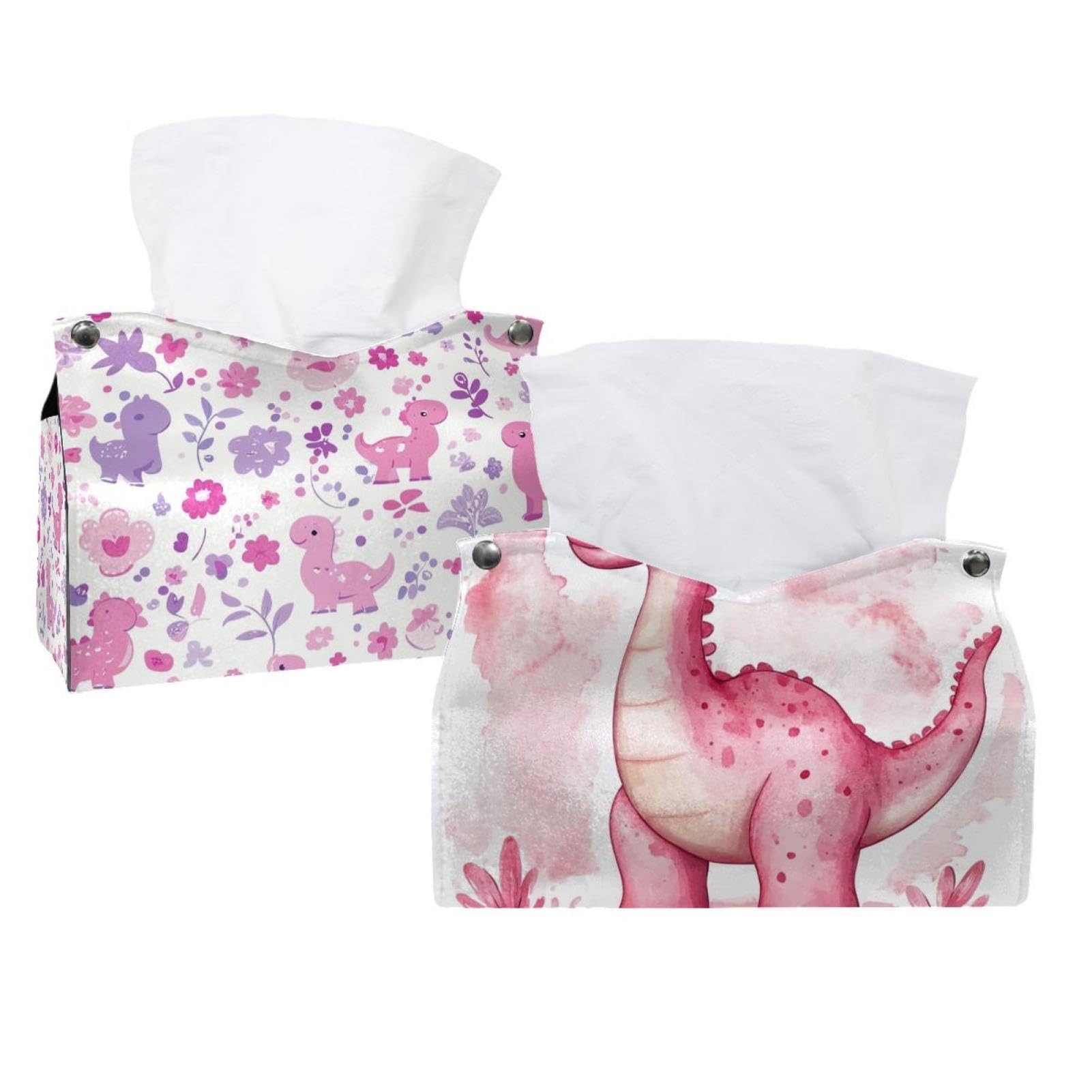 Boîte à mouchoirs en cuir rose pour éviter l'humidité en salle de bain
