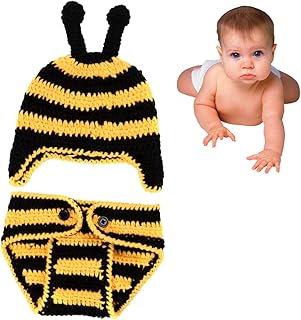 KOMBIUDA Roupa Infantil Chapéu De Malha Recém-Nascido Adereços Fotográficos Adereços Fotográficos Recém-Nascidos Adereços Fotográficos Para Bebês Adereços Fotográficos Adereços