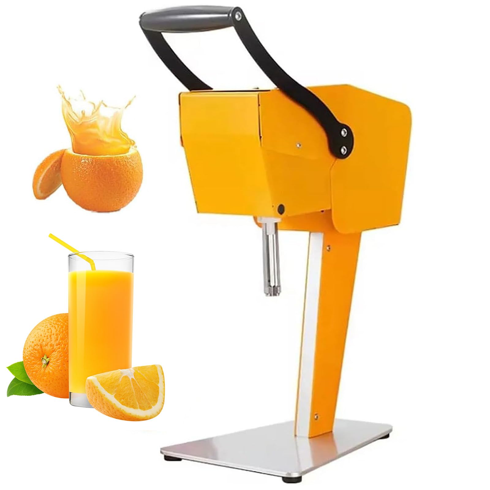 Exprimidor de cítricos Comercial, Prensa eléctrica de piña con descorazonador, exprimido eficiente 10S y no Requiere pelado, para Frutas con diámetros de 88-120 mm