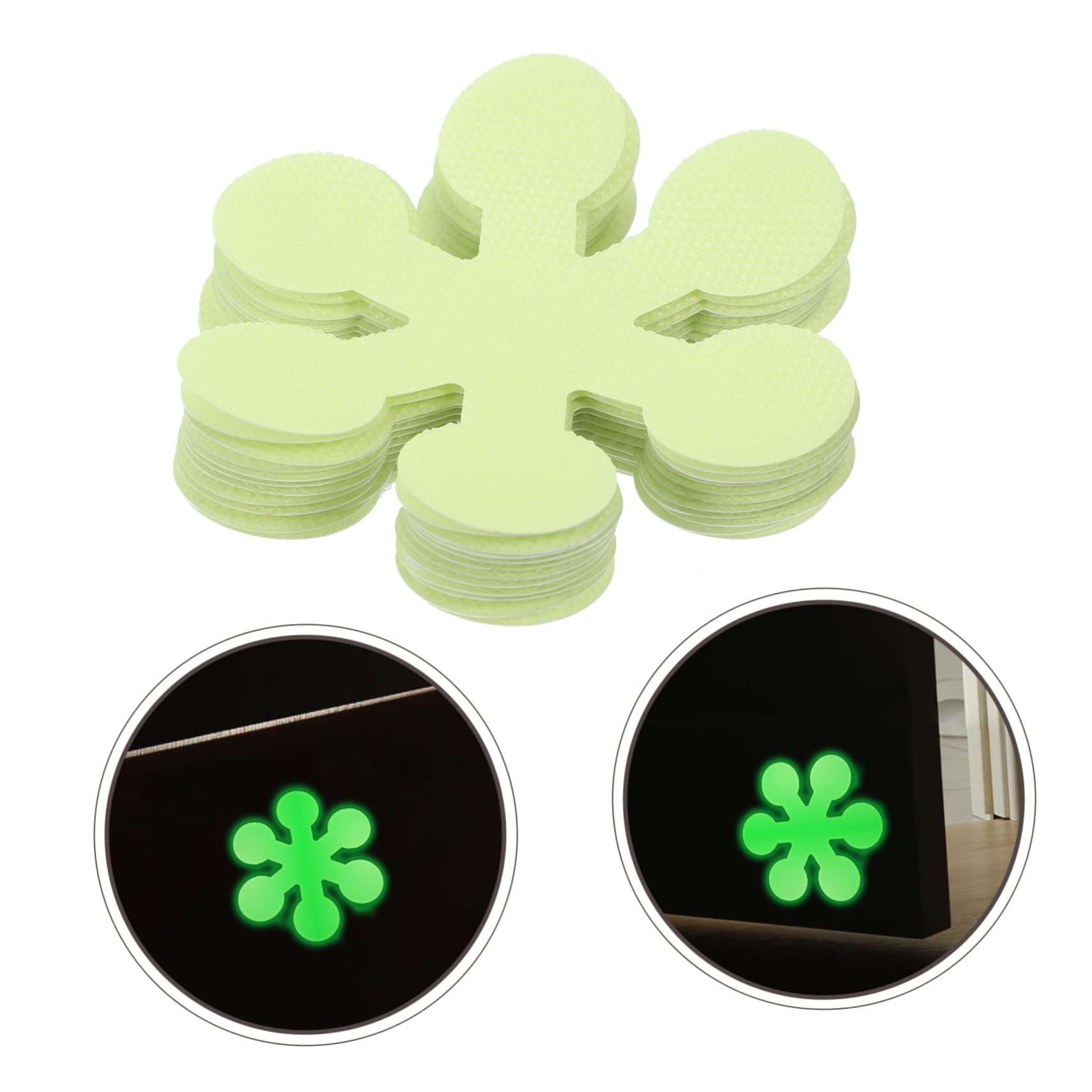 80piezas Cintas Antideslizantes Fluorescentes Reflectantes Para Escaleras De Seguridad Para Interiores y Exteriores Accesorios Para Baños Cocinas y