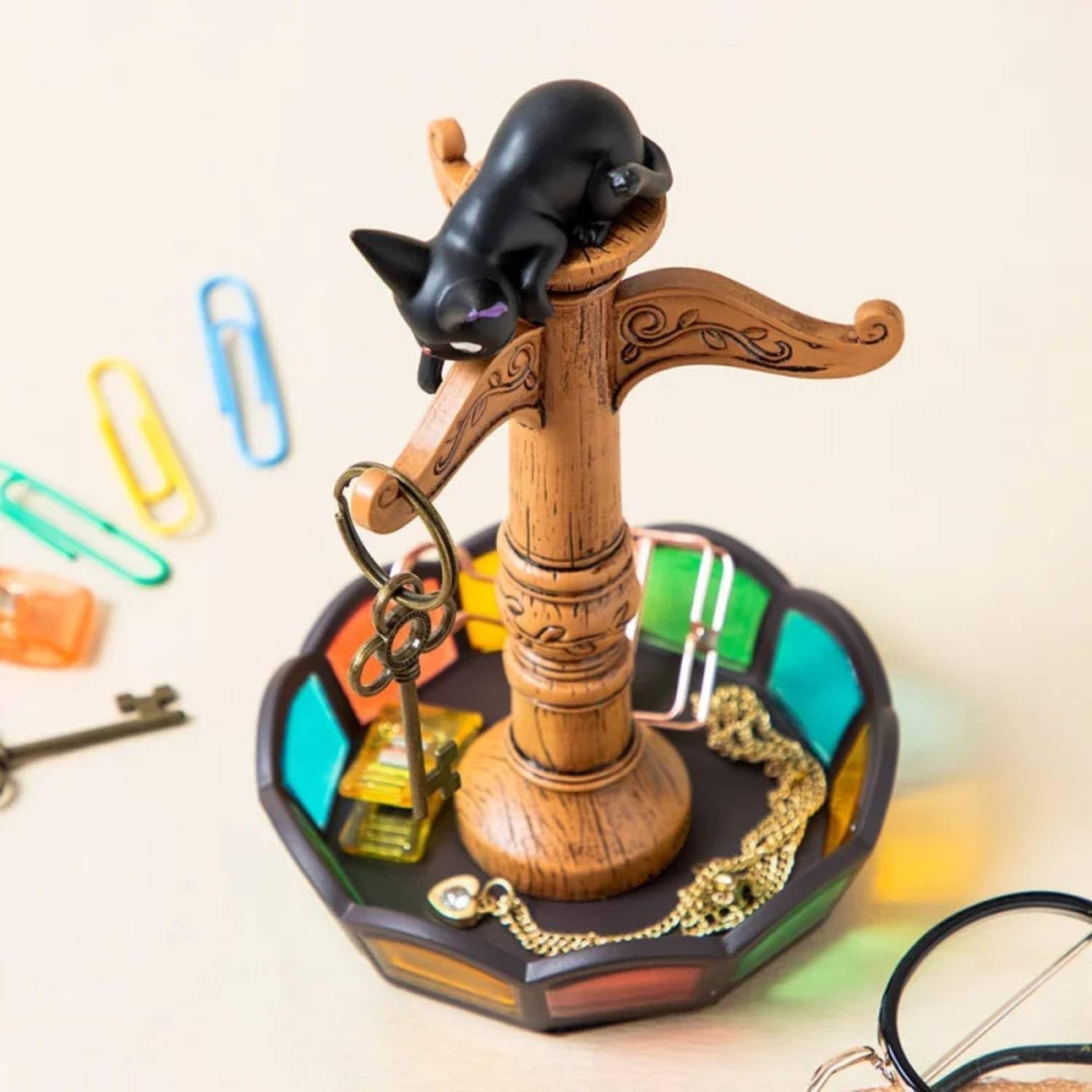 Studio Ghibli - Kiki's Delivery Service - Jiji Stained Glass Accessory Tree, Benelic Statue - Image 4