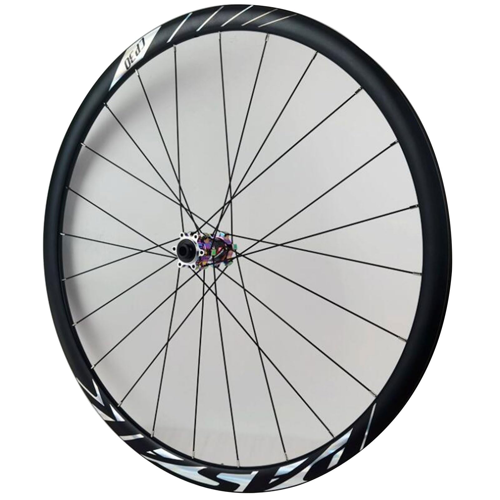 Zestaw kołowy 700C Rower Szosowy Przednie Koła, Hamulec Tarczowy 120 Dźwięki Sześć Pazurów 700C* 23C-45C 4 Łożyska Szybkie Uwolnienie Podwójne Ścienne Koło Drogowe (Kolor: Tytan, Rozmiar 700c)