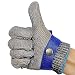 AITIAN Cut Resistant Stainless Steel Gloves, Grade Level 5 Protection,Comfortable Safety Kitchen Cut Gloves for Multiple Uses (L)