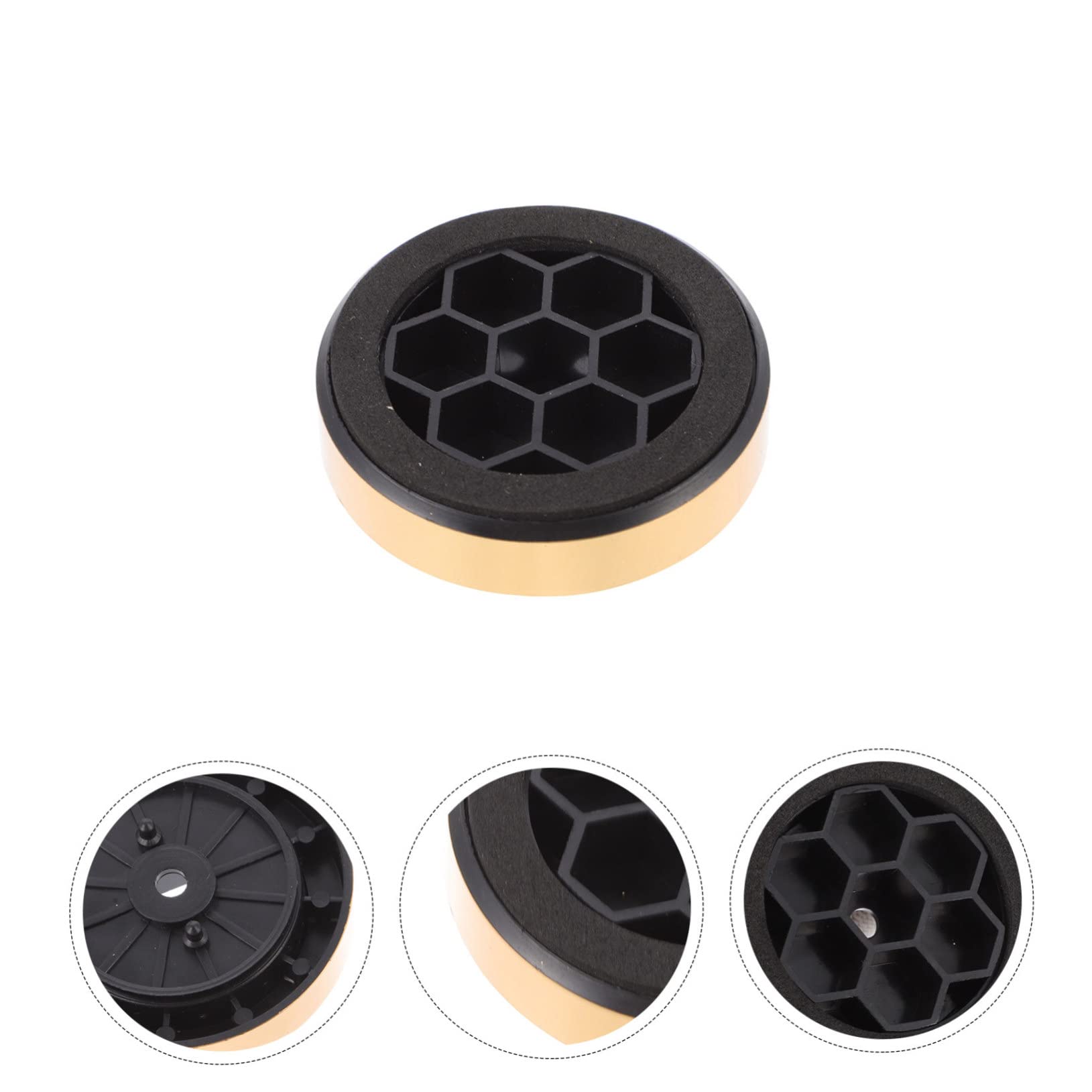 OKUMEYR 12Pcs Durable Plastic Amplifier Feet Pads Vibration Chassis Isolation Stand for Speakers HiFi Systems High Damping Properties Performance