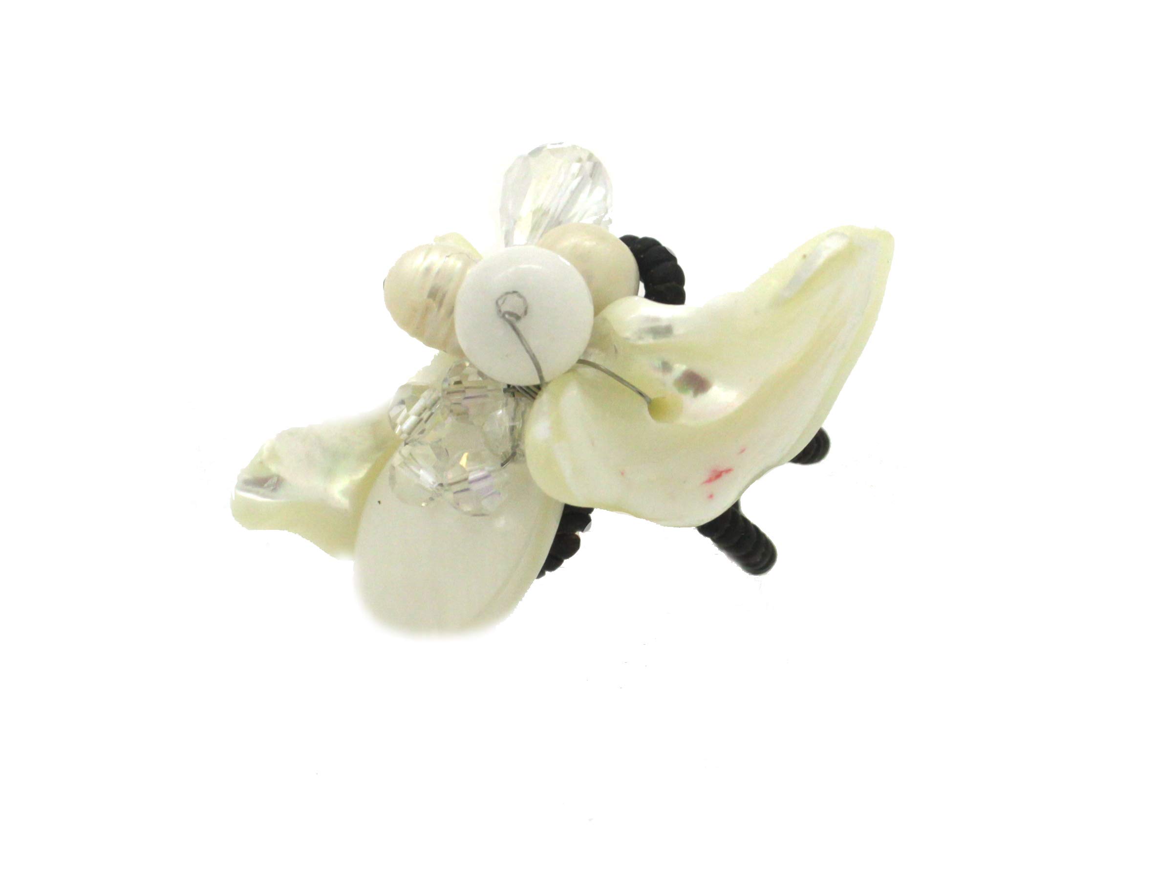 Gempro Gems Jewelry Genuine Shell Designer Adjustable Fashion Gemstones Ring for Women