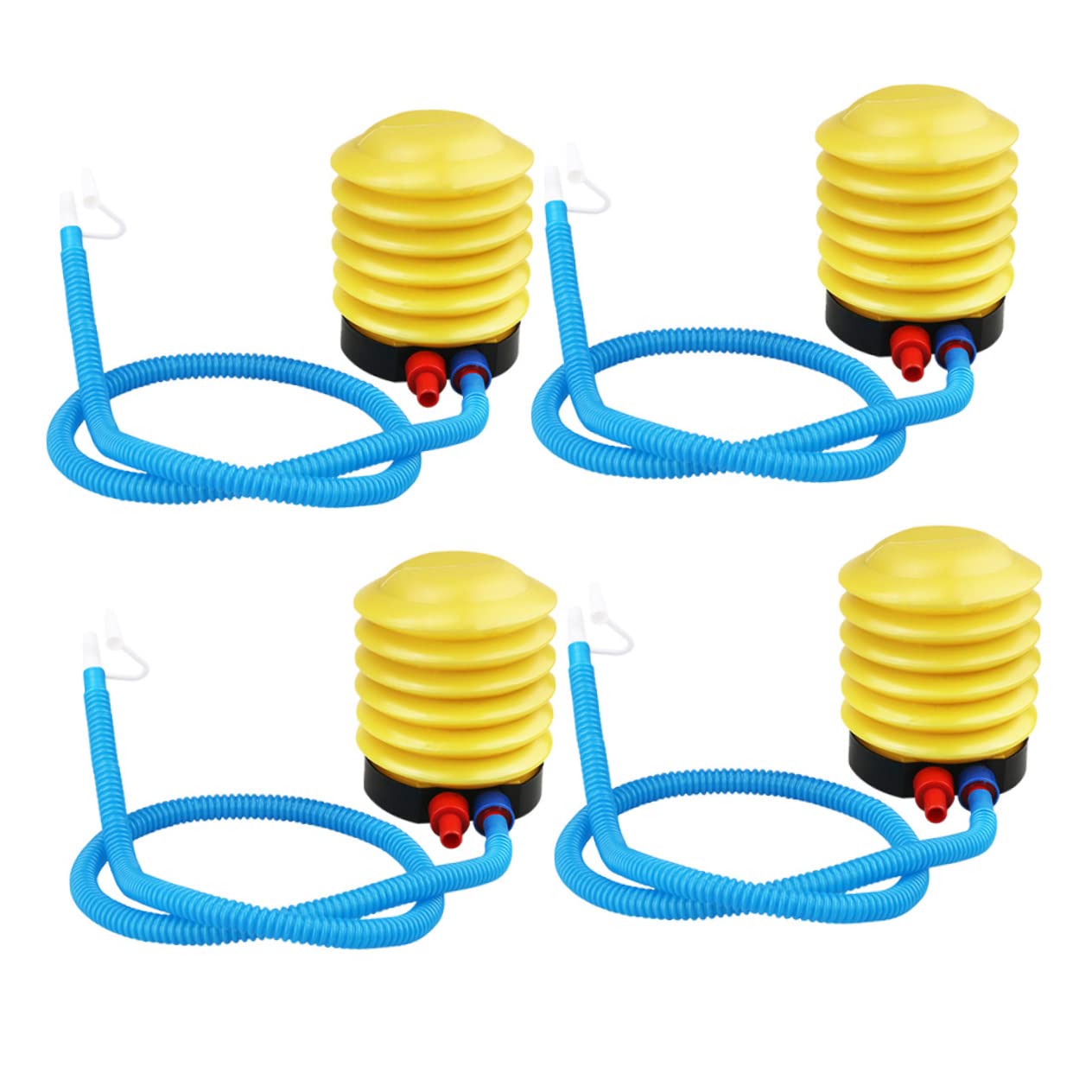 NAMOARLY 4pcs Inflator Foot Pump Portable Bellow Pump Dual Nozzles for Inflatables Yoga Balls Air Beds and Balloons Convenient and Easy to Use for Home and Outdoor Activities