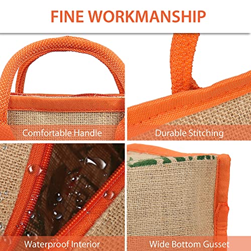 Image of DOUBLE R BAGS Jute Eco-Friendly Tote Bag: Stylish, Spacious, and Sustainable - Perfect for Everyday Errands and Adventures!