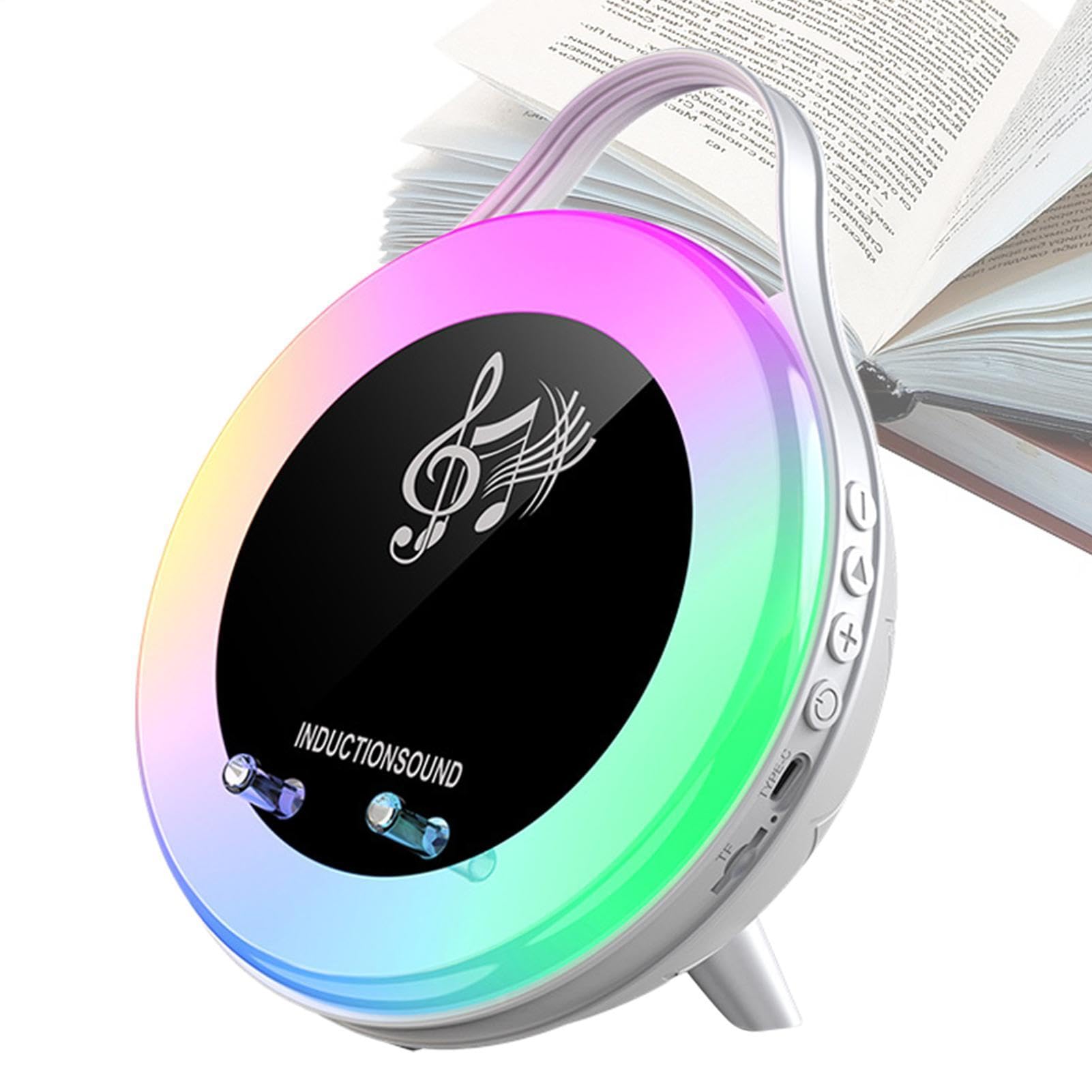 Altoparlante portatile, con RGB, suono Hi-Fi ricaricabile, altoparlante da | scrivania, telefono, musicale, per casa, camera da , soggiorno, viaggi, all'aperto, inaugurazione della