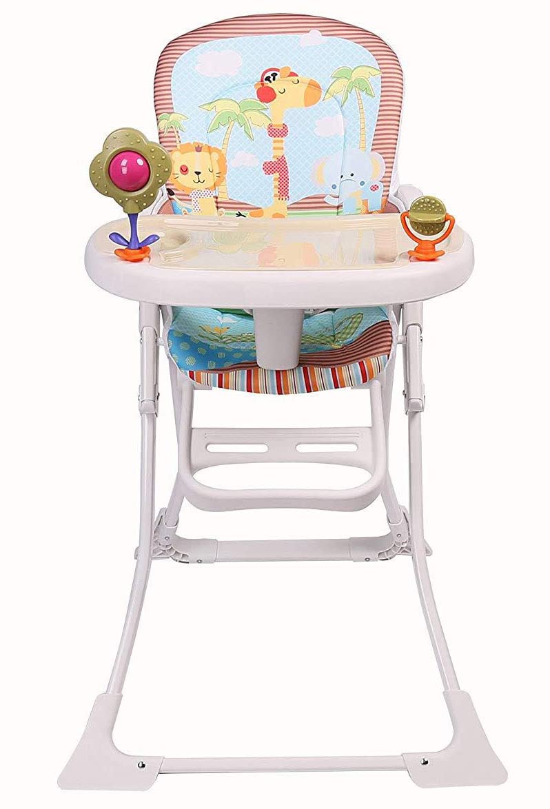Star Ibaby - Pretty, Seggiolone con giocattoli, doppio vassoio, poggiapiedi regolabile