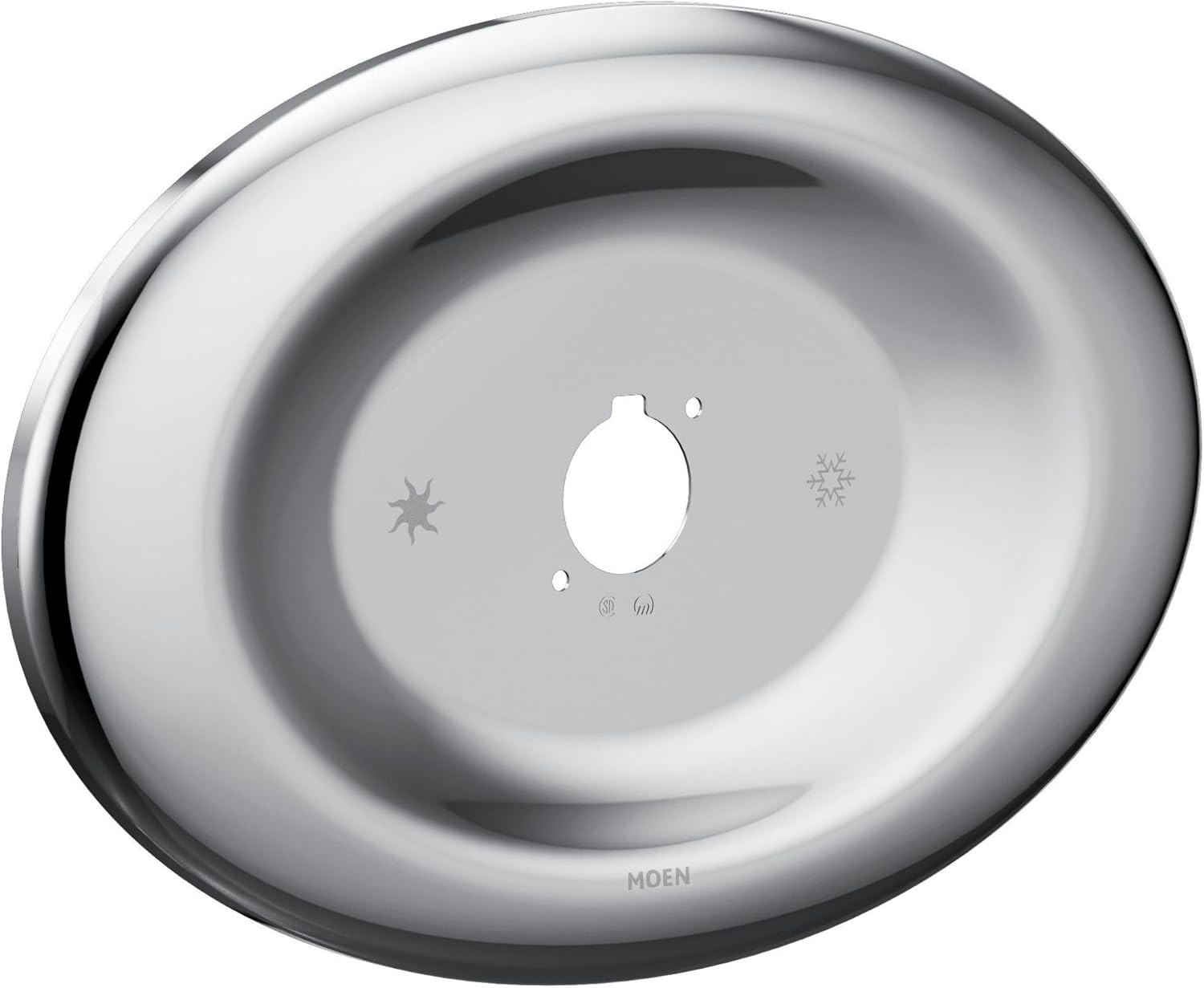 Moen Chrome Remodeling Cover Plate For Two & Three-Handle Tub/Showers, Fits All 1 Handle Tub/Showers with 7" Escutcheon, 178755
