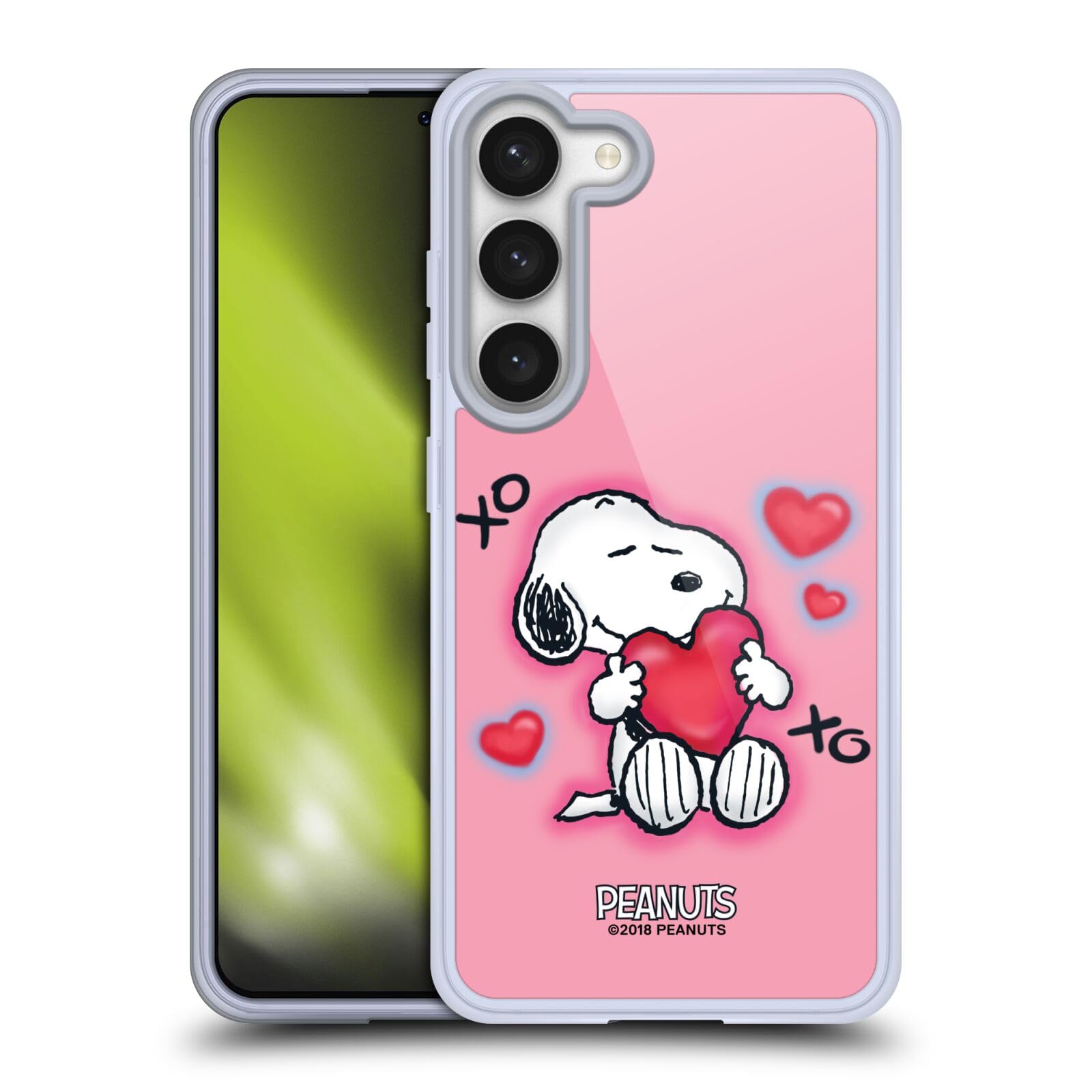 Head Case Designs Officially Licensed Peanuts XOXO Snoopy Boardwalk Airbrush Gel Case [Military Grade Protection] Compatible with Samsung Galaxy S23