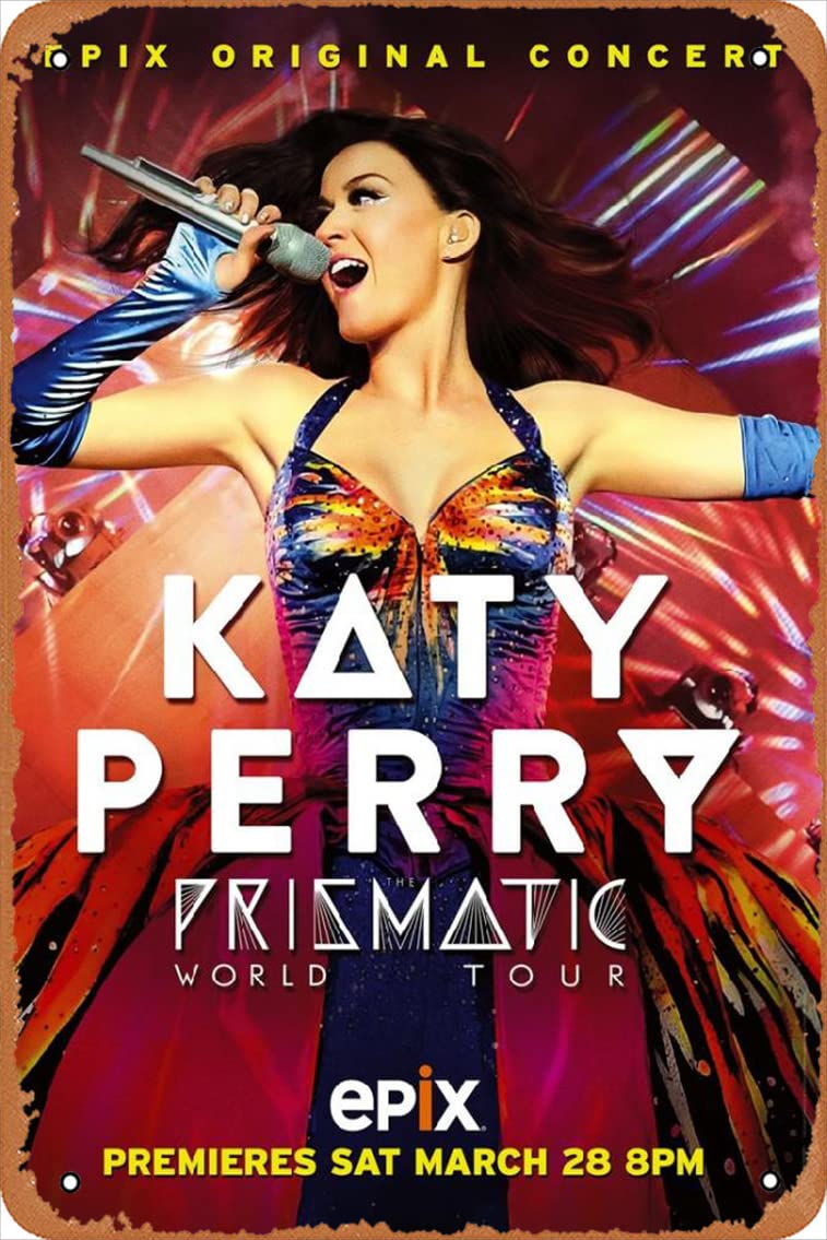 Katy Perry Poster 5 Poster Music Retro Metal Tin Sign 8x12 Inch