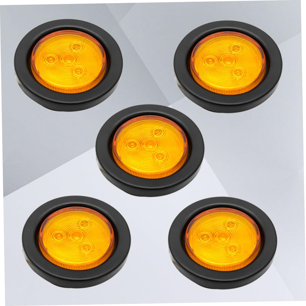 Alipis 5Pezzi Luce Laterale LED Gialli Per Camion e Alta Luminosità Facile Installazione Basso Consumo Durata Design