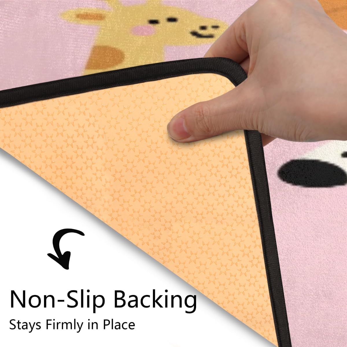 Anti Fatigue Safari Animals Kitchen Mats for Floor 2 Piece Set, Waterproof Non Slip Boho Kitchen Floor Rugs, Comfort Standing Mat for Sink Laundry & Home Kitchen 17"x47"+17"x29"