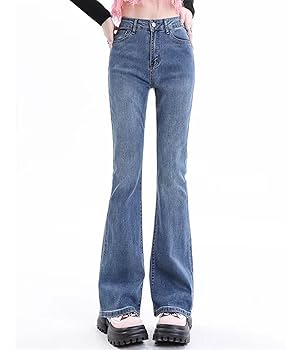 QLXYYFC Spodnie jeansowe Damskie spodnie flare Bootcut QLXYYFC Spodnie jeansowe Damskie spodnie flare Bootcut
