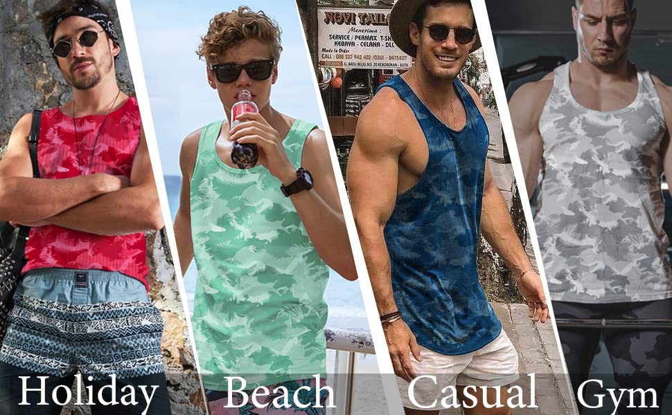 Lehmanlin Heren Sport Stringer Tank Top, Bodybuilding Workout Tank Tops voor de Sportstudio, Dagelijkse Training Casual T-shirts Sneldrogend - Image 7