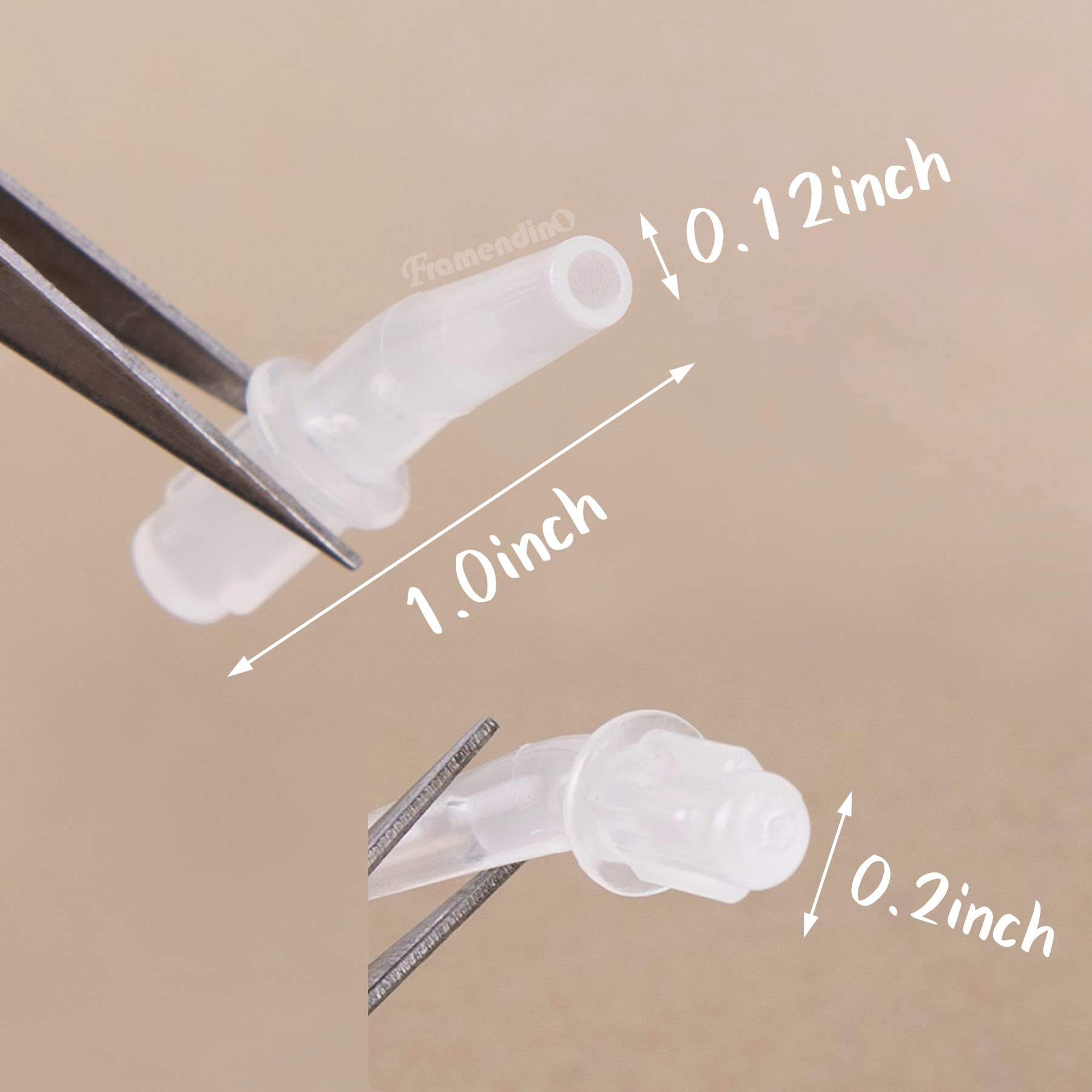Framendino, 10 Pack White Drill Pen Tips Plastic Replacement Heads for 5D DIY Crafts