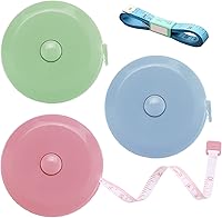 Vista 1 de Cinta métrica retráctil, cinta métrica de tela, cinta métrica de costura pequeña de 60 pulgadas para manualidades, enfermería, viajes médicos Verde