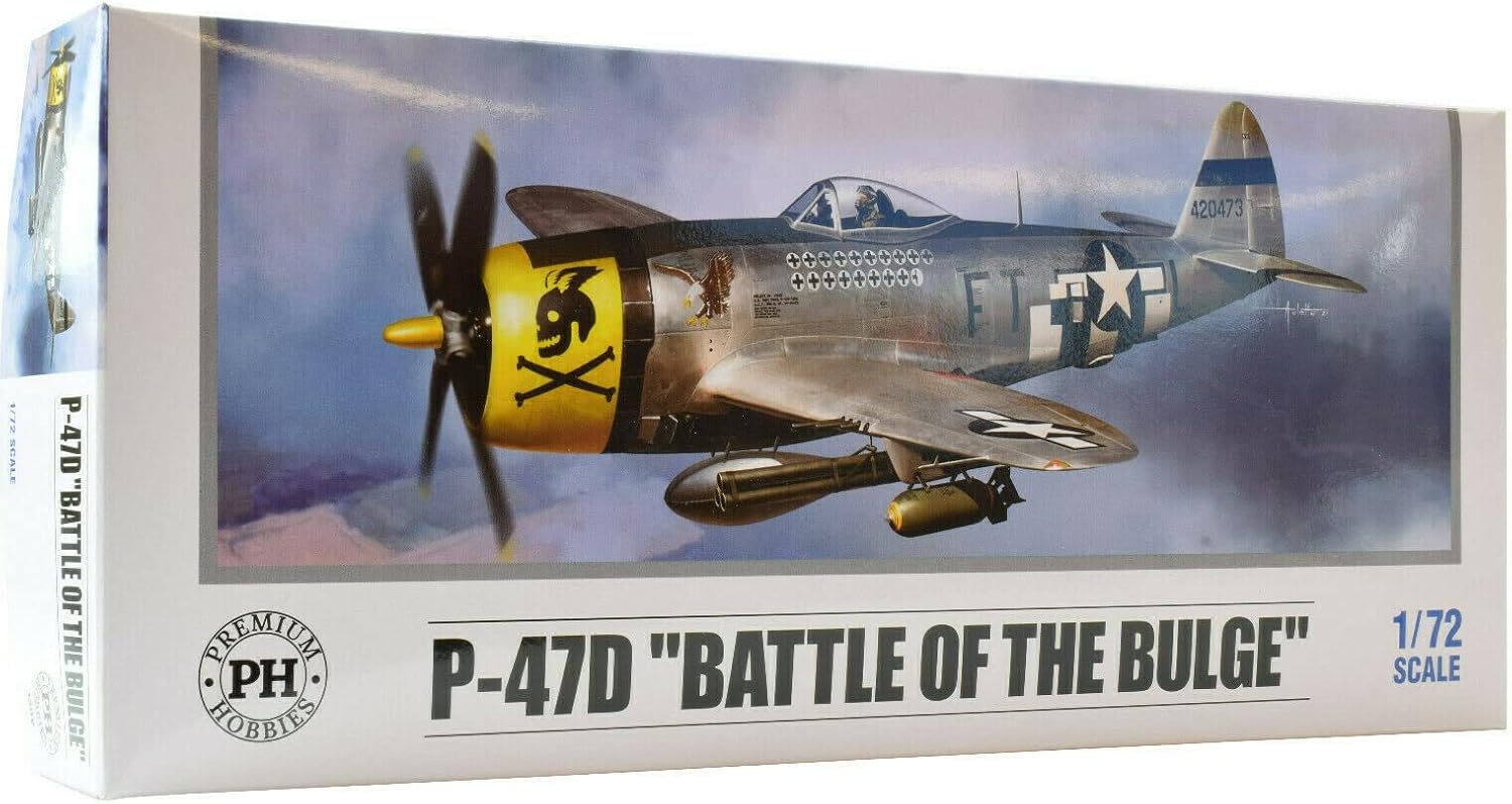Premium Hobbies P-47D Battle of The Bulge 1:72 Plastic Model Airplane Kit 130V