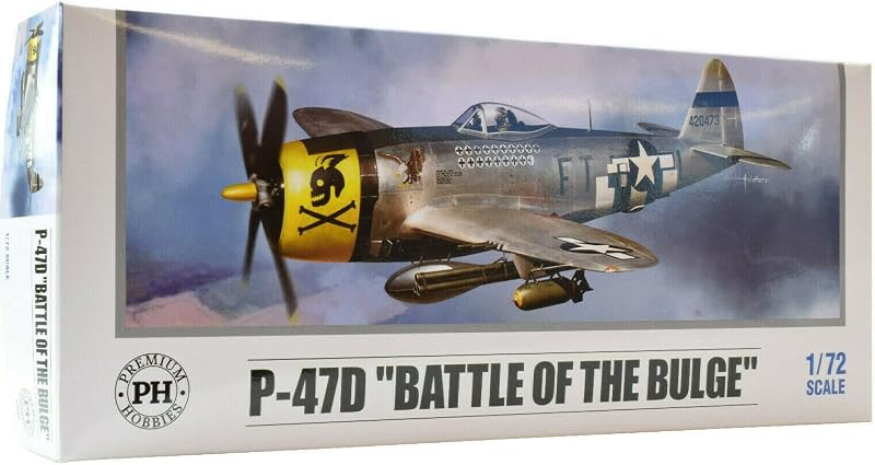 Premium Hobbies P-47D Battle of The Bulge 1:72 Plastic Model Airplane Kit 130V