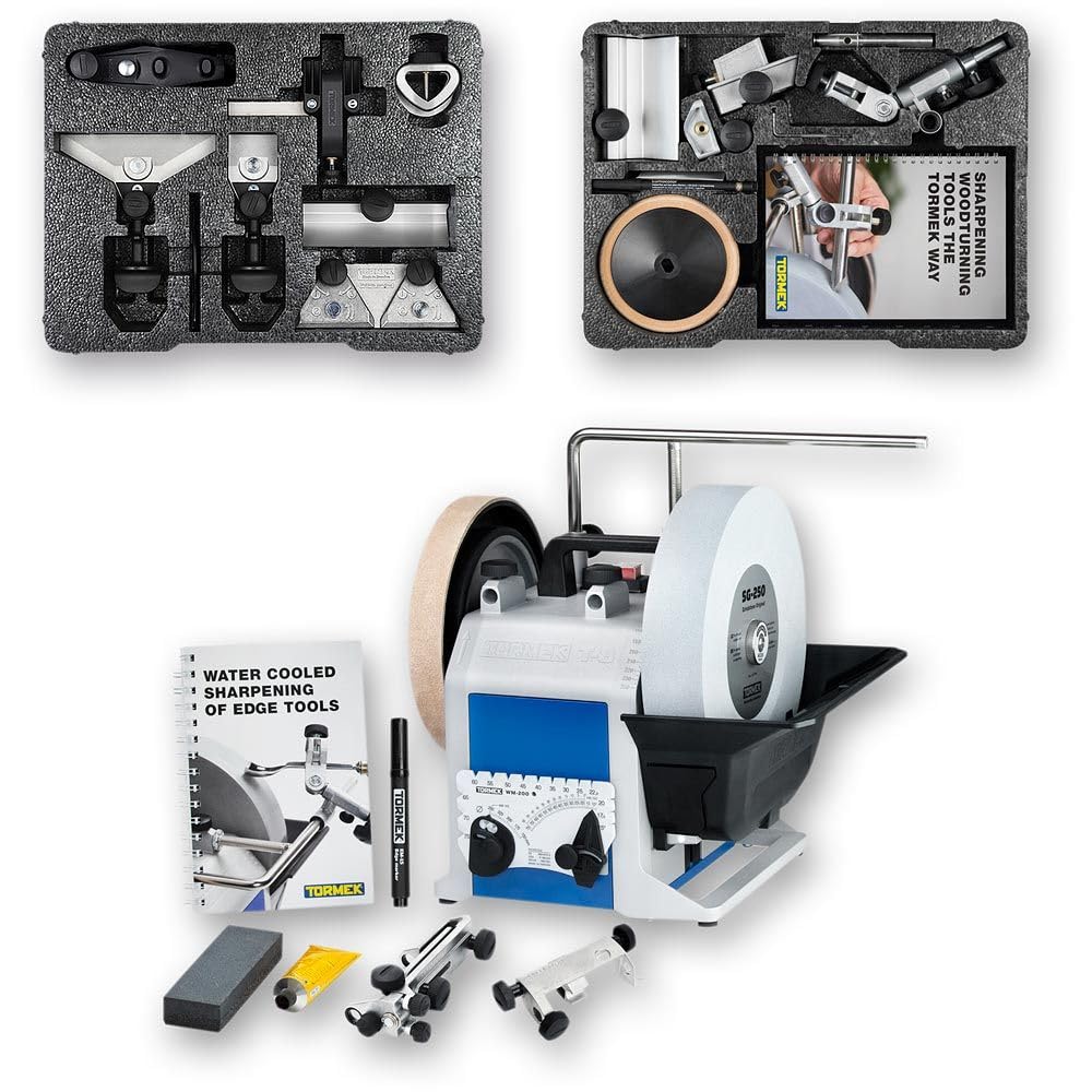 Tormek T-8 Original Sharpening System & HTK-906 Hand Tool & TNT-808 Woodturner's Kits from RDGTools