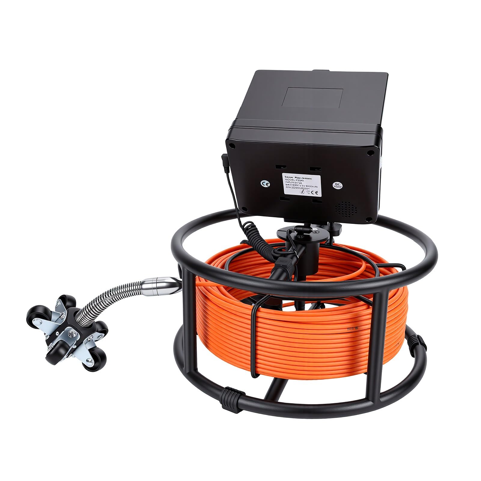 Cámara de Inspección de Tuberías de Alcantarillado Industrial con Monitor de 4,3 Pulgadas, Grabación DVR con Endoscopio Impermeable IP68, Batería de 8500 MAh para Inspección de Tuberías